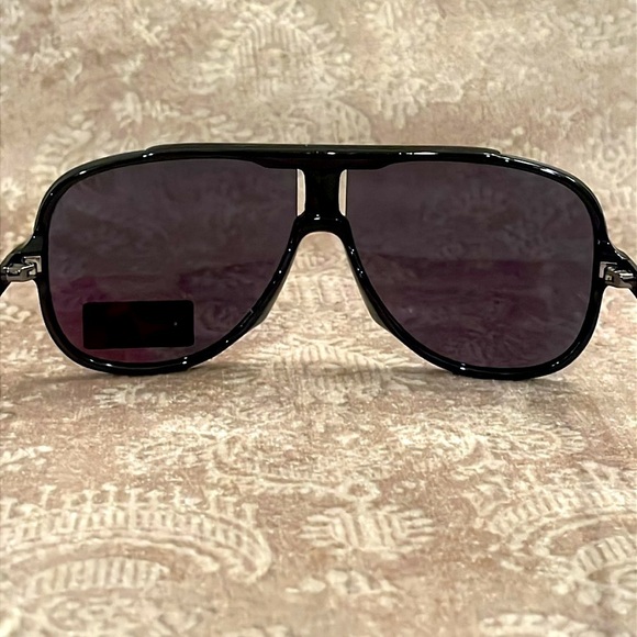 Brand New Guess Shield Aviators Black Frame Lens Metal Arms Men’s Sunglasses - Picture 6 of 15